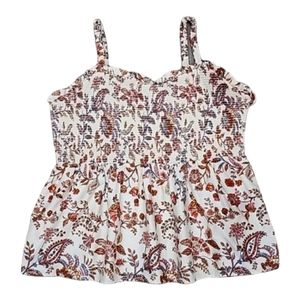 Old Navy smocked floral top Size 2X